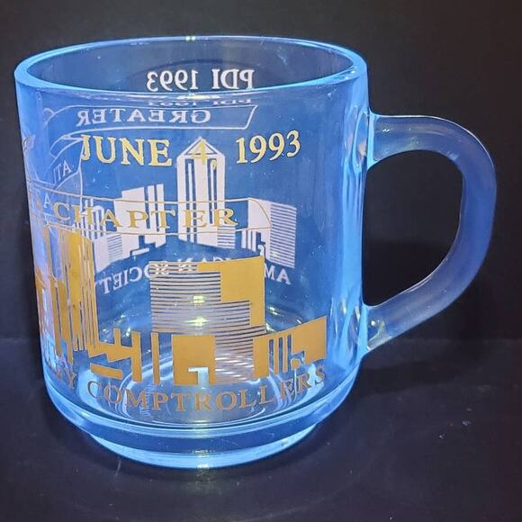 Luminarc Glass Mug 3.5" June 4 1993 Greater Atlanta Chapter PDI - Picture 1 of 12